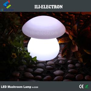 mushroom shape PE plastic illuminated light table lamp