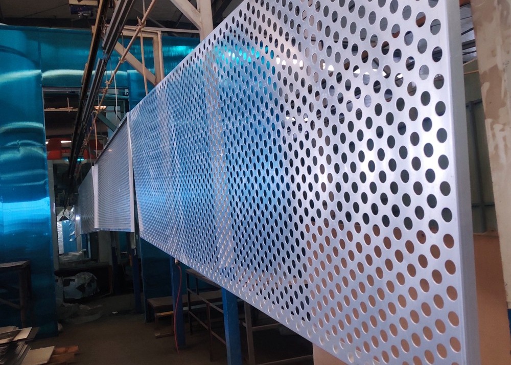 Exterior Wall Decoration Perforated Metal Panels Customized Products