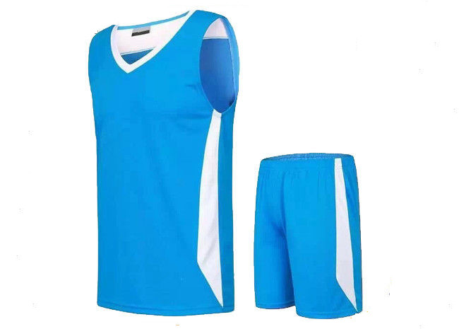 Mesh Fabric Sport Uniform Shirts Sleeveless Design Unrestrained Soft Feeling For Adults