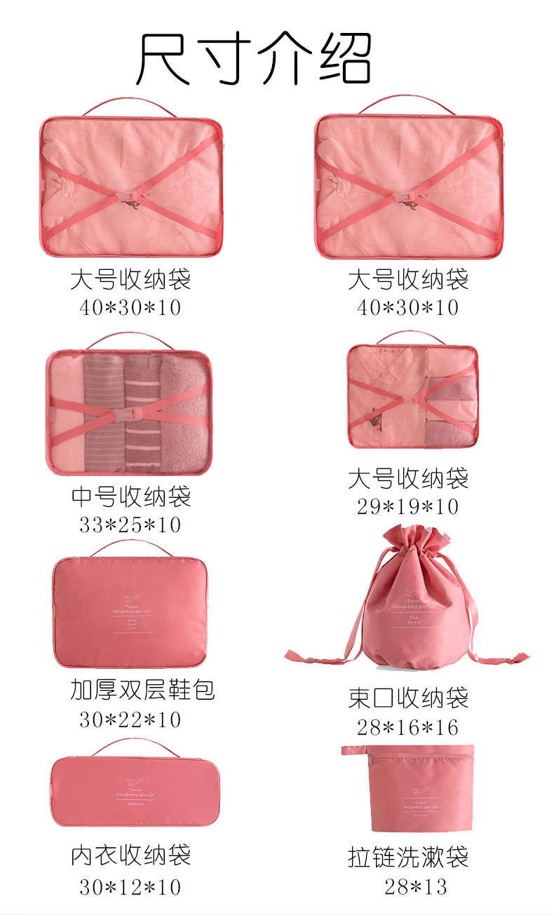 Large Capacity Electronics Organizer Travel Case Zipper Closure Type