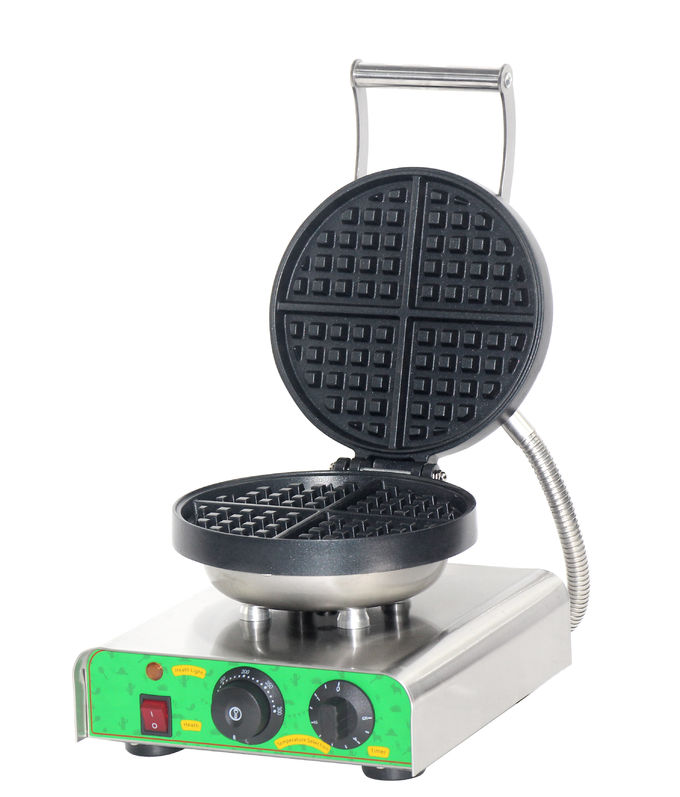 Electric Single Waffle Maker Snack Food Processing Equipment for Hotel