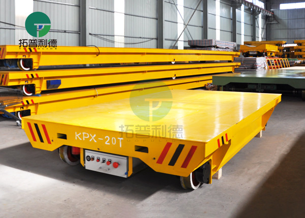 Workshop handling equipment has rail battery transfer cart for molds
