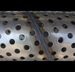 Spiral Welded Anodized Perforated Steel Pipe For Automotive Engineering