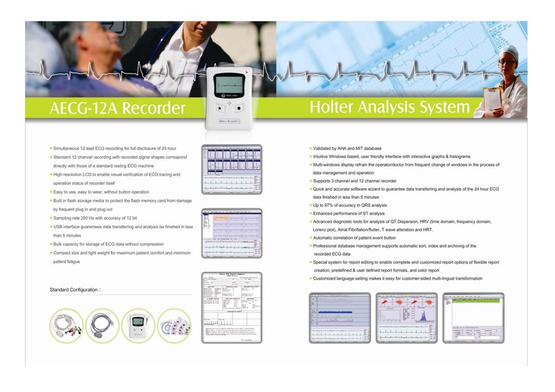 High Quality Aecg-12a Ecg 24 Hour Holter Ecg