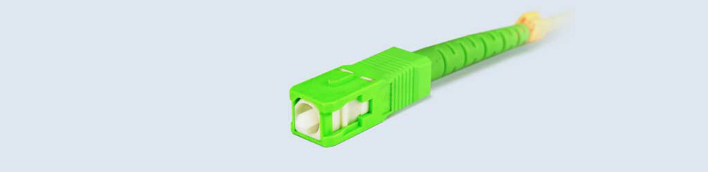 3.0mm SC APC Duplex single mode patch cord 1M Length less than 0.3dB