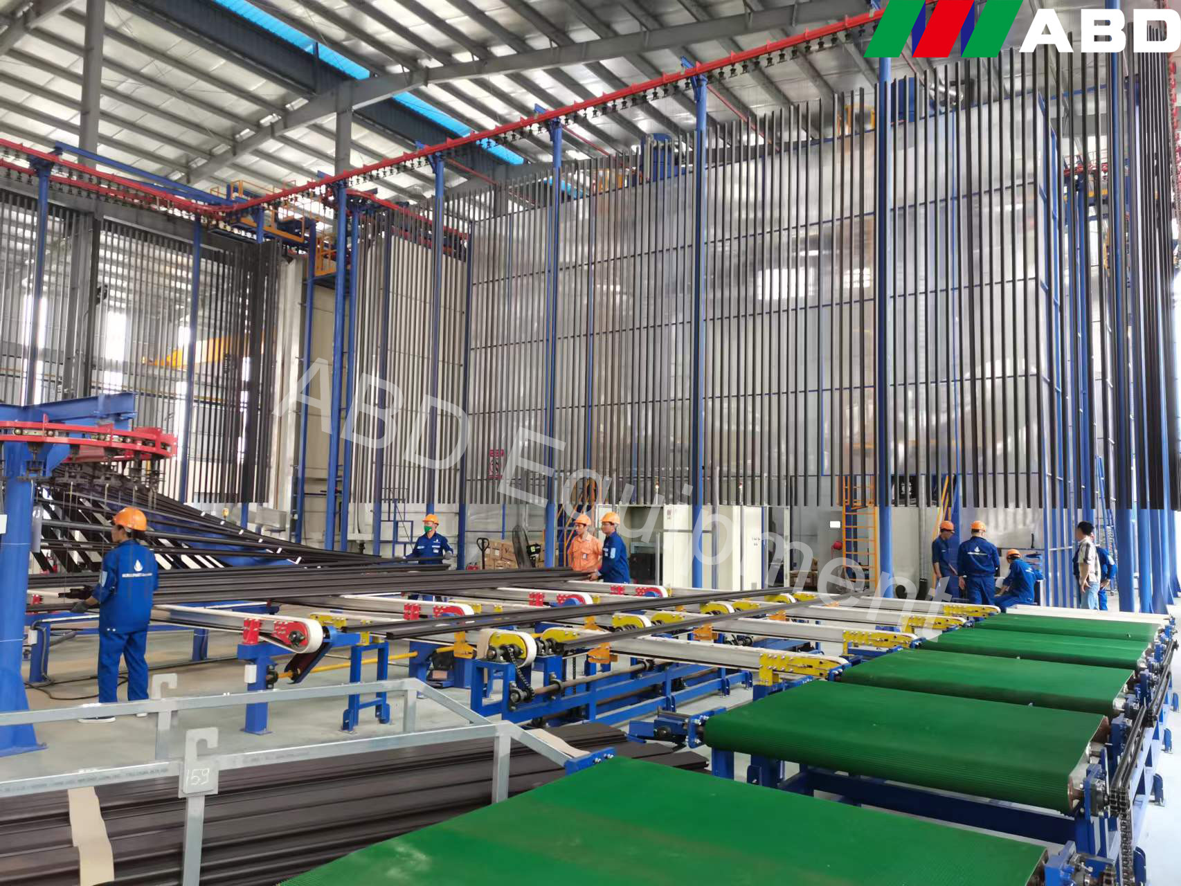 Electrostatic Powder Coating Production Equipment With Powder Coating Booth And Curing Oven