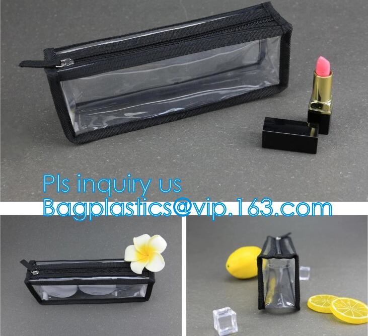 file pouch slider zipper bag, slider zipper bag for jewellery, pencil case, Clear Soft Pvc Zipper Blanket Packing Bag Ha