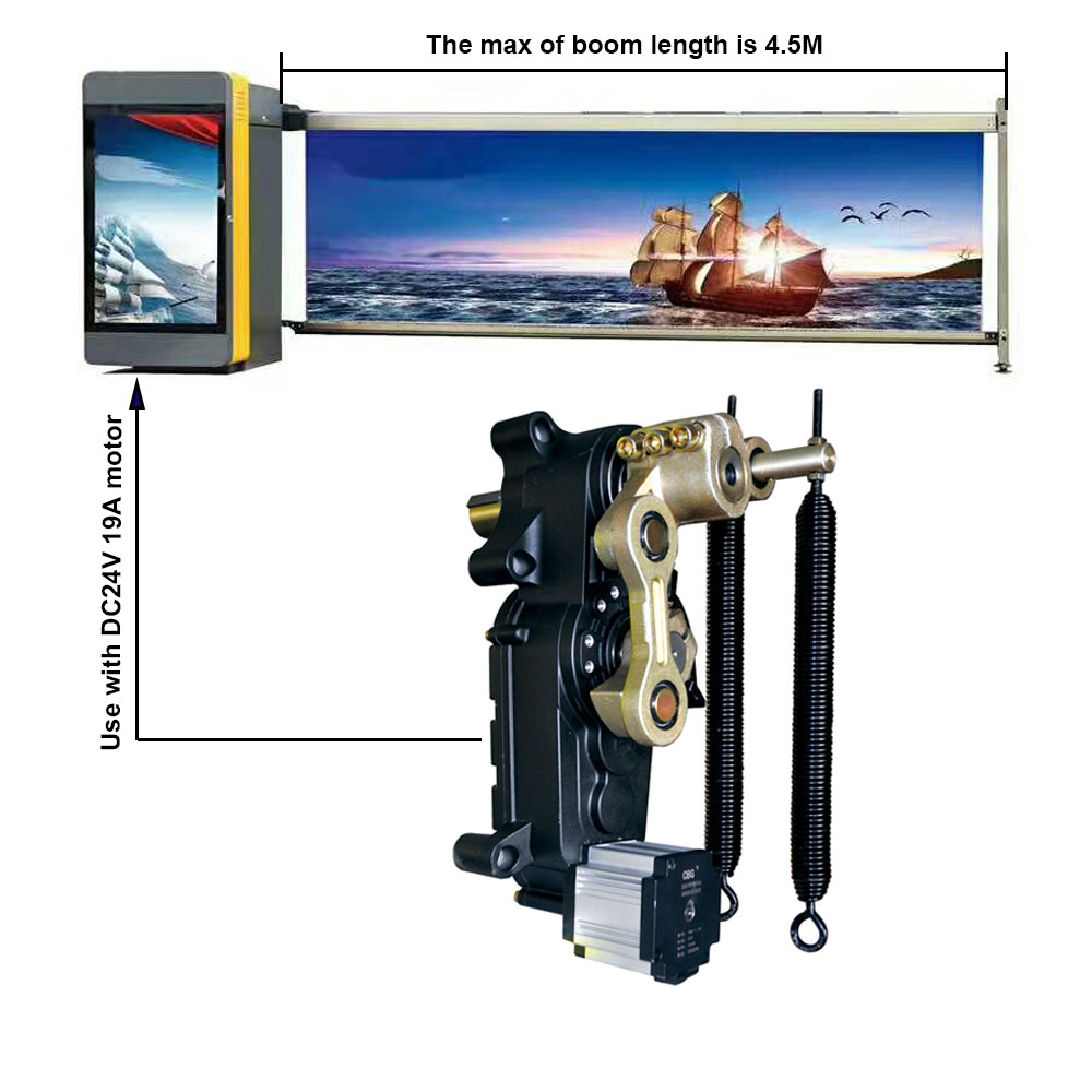 High Speed Waterproof Flap Barrier Gate DC24V For 1000M Altitude Or Lower