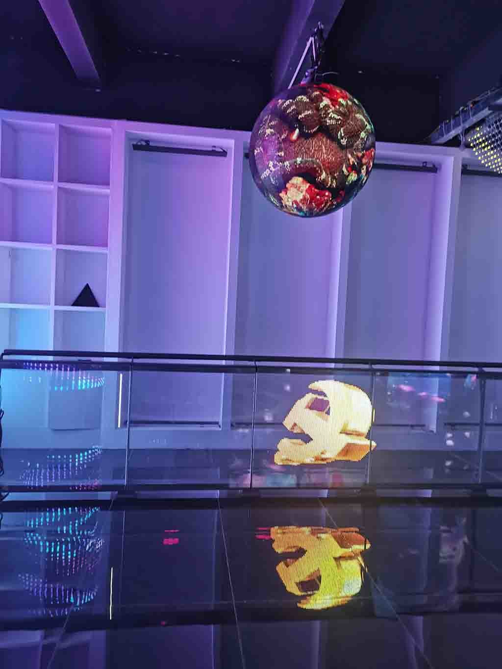 P6.5 See Through Led Screen High Temperature Resistance Flame Retardant PC