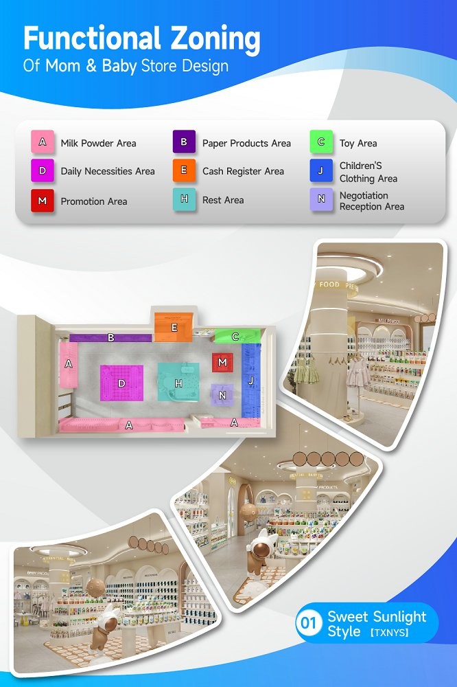 01-TXNYS Maternity And Baby Store Zoning With Sweet Sunlight Style