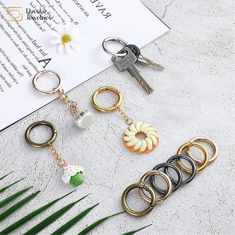 Heavy Duty Metal O Rings Round Snap Clip For Key Bag Hardware Accessories