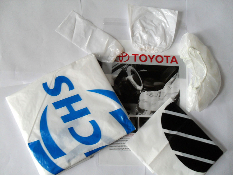 Car Disposable Plastic Seat Covers Vehicle Protectors, Five Set of Vehicle Maintenance Protection, Masking Dust Covers