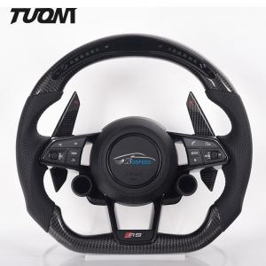 China Real Carbon Fiber Leather Audi S7 Steering Wheel With Paddle Shifters Customized on sale