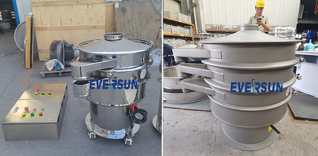 Low Noise Vibro Sifter Machine With 1 - 5 Decks And 20 Microns To 20 Mm Screen Size