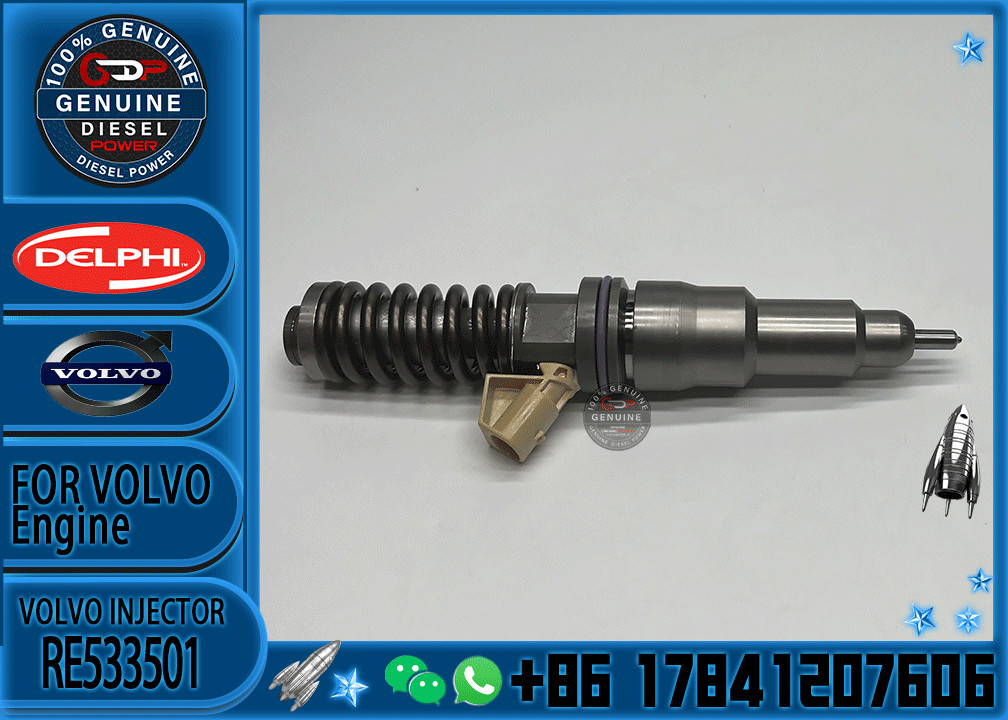 Diesel Engine Common Rail Fuel Injector BEBE4C12001 RE533501 RE533608 BEBE4C12001 3803655 5E501959