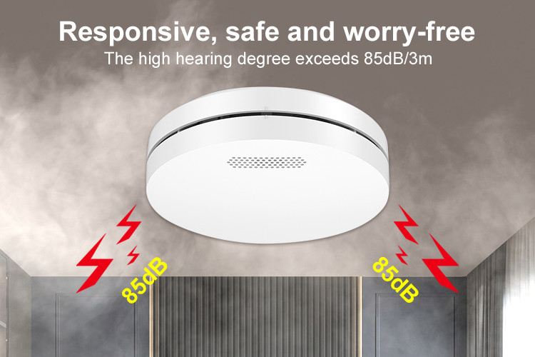 3 Year Battery Wireless Interconnected Smoke Detector Fire Alarm Sensor