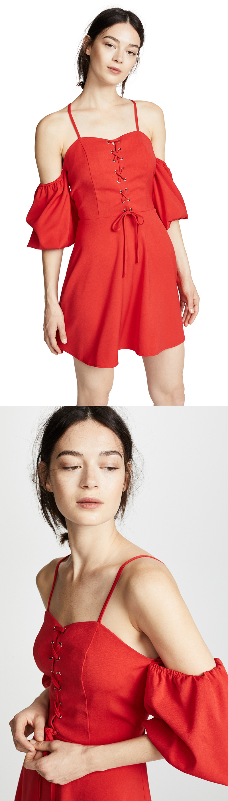 2018 Women Clothing Mini Red Puff Sleeve Summer Boho Dress For Women
