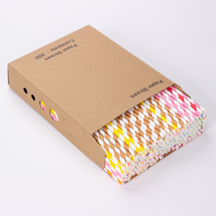 Individual Packing Drinking Straws Disposable Colorful Custom Food Grade Material