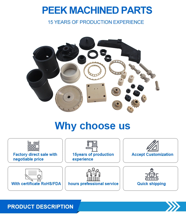 Plastic Spare Peek Machined Parts
