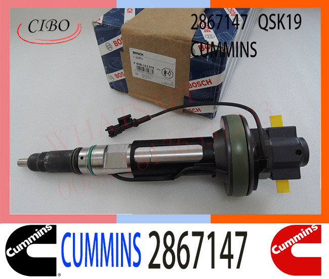 genuine brand new diesel engine CUMMINS QSK19 diesel injector nozzle QSK38 QSK60 fuel injector 2867147 bosch