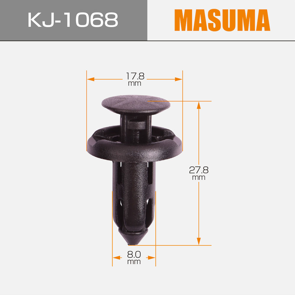 Universal Plastic Clips 90505-SX0-003 for TOYOTA HARRIER 1998-2001 by KJ-1068 MASUMA
