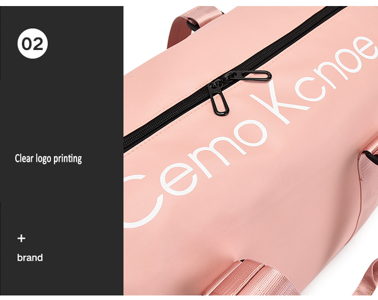 Waterproof Nylon Yoga Gym Bags With Shoe Compartment Sport Bags Custom Logo