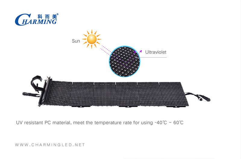 SMD3528 135W Thin Flexible LED Screen , Ultra Slim Flexible LED Video Display