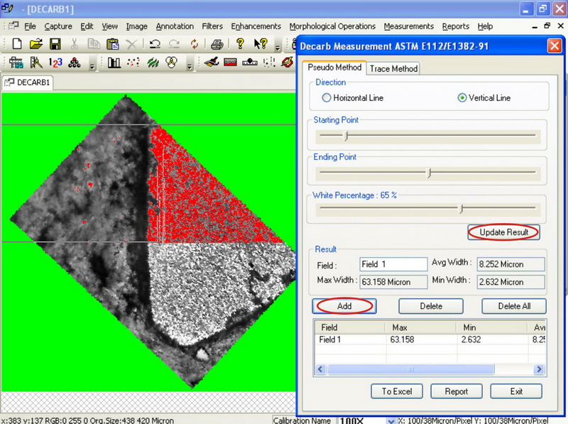 Metallographic Image Analysis Software MetaVision For Metallurgical Microscopes
