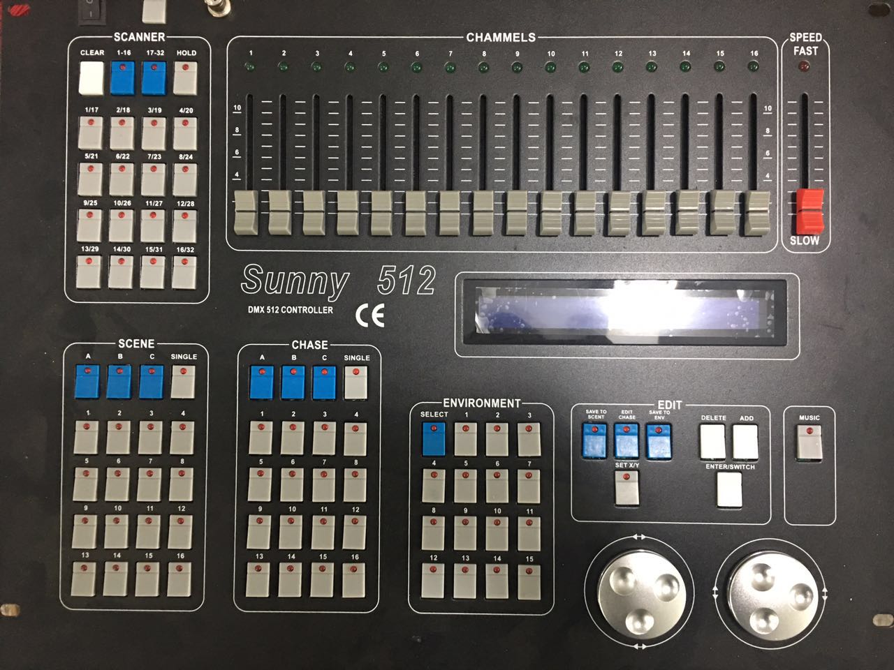 Professional Sunny 512 DMX LED Light Controller Lighting Solutions for Stage Equipment