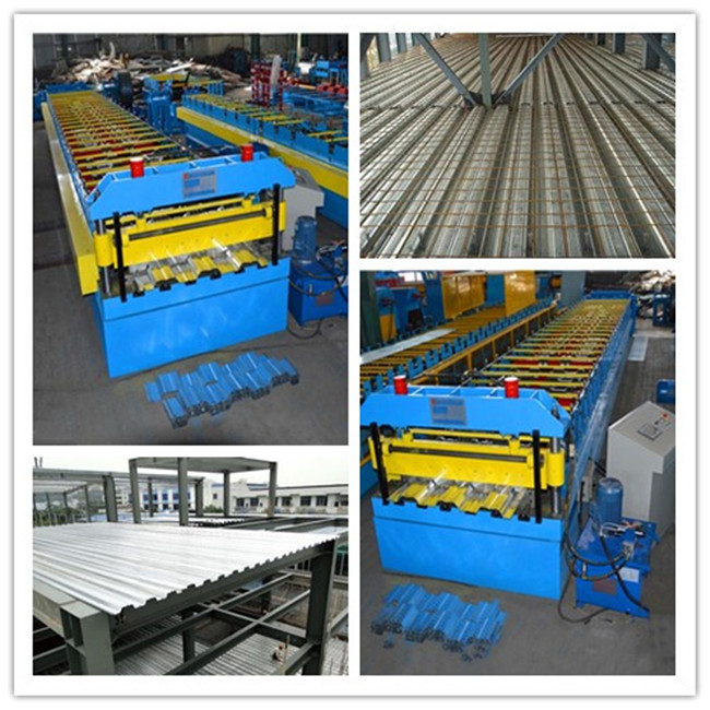 Low Noise Floor Deck Roll Forming Machine With Warrant Quality , Exquisite Workmanship