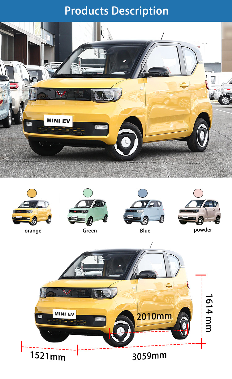 China Cheap New Energy Vehicles Used Wuling Mini Ev Electric Car