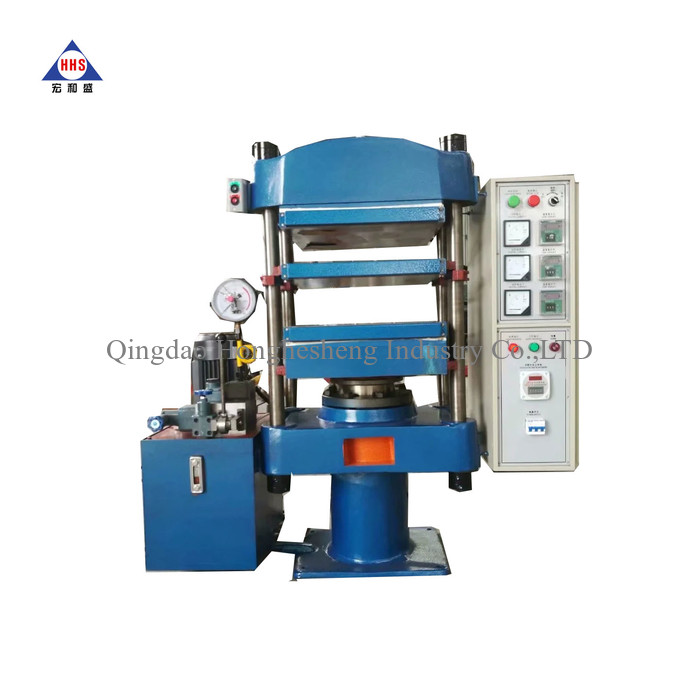 SBR Rubber Flange Gasket Plate Vulcanizing Press Machine 4 Layers
