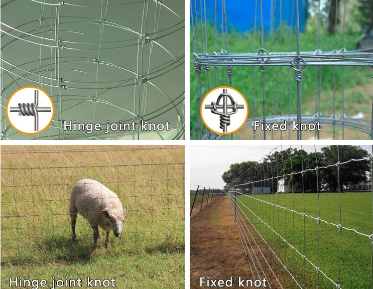 Farm 330ft Length Roll Galvanized Steel Wire Metal Pasture Fencing 6ft