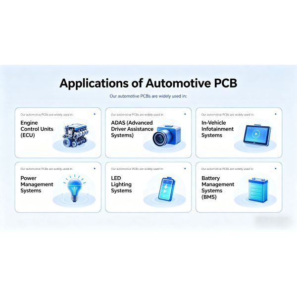 1-32 layers Automotive PCB Assembly for ECU BMS Automotive Lighting Modules