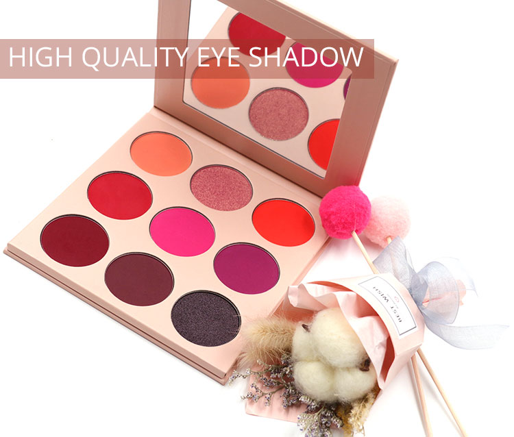 2019 New 9 Color Matte Eyeshadow Palette private label Makeup Shimmer Eye Shadow Palettes Cosmetics custom vegan makeup OEM