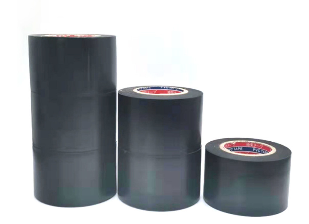 Black Rubber PVC Adhesive Tape Single Sided 50mm