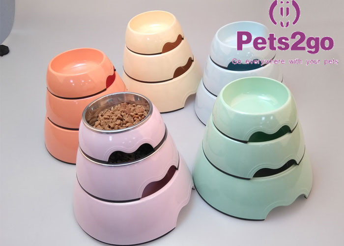 Stainless Steel 350ML 17.5*14*6CM Pet Feeder Bowls