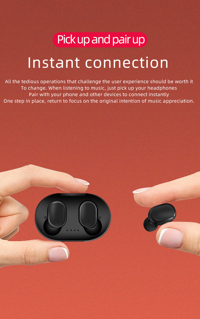 Portable Health Care Products Cherry Blossom Powder A8S Bluetooth Wireless Earphone