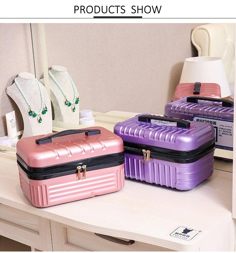 Extra Large Zipper Closure ABS Travel Toiletry Bag