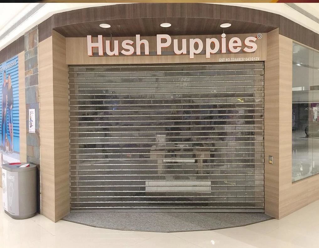 Vision Clear Store Front Steel Roller Shutter Door Crystal Polycarbonate 380V Commercial