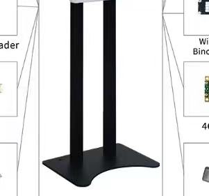 Win/Andr 32'' Touch Screen Kiosk with 80mm Built-In Printer and Two Demension Scanner