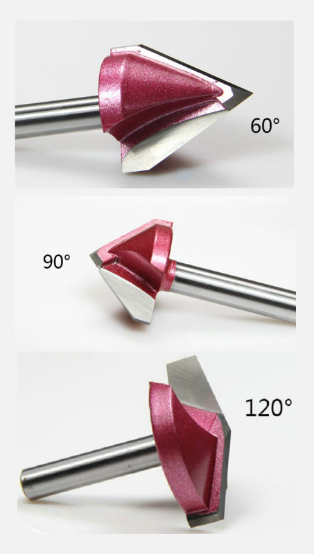 Two-Flute V Grooving 3D V-Groove CNC Engraving Machine Cutter