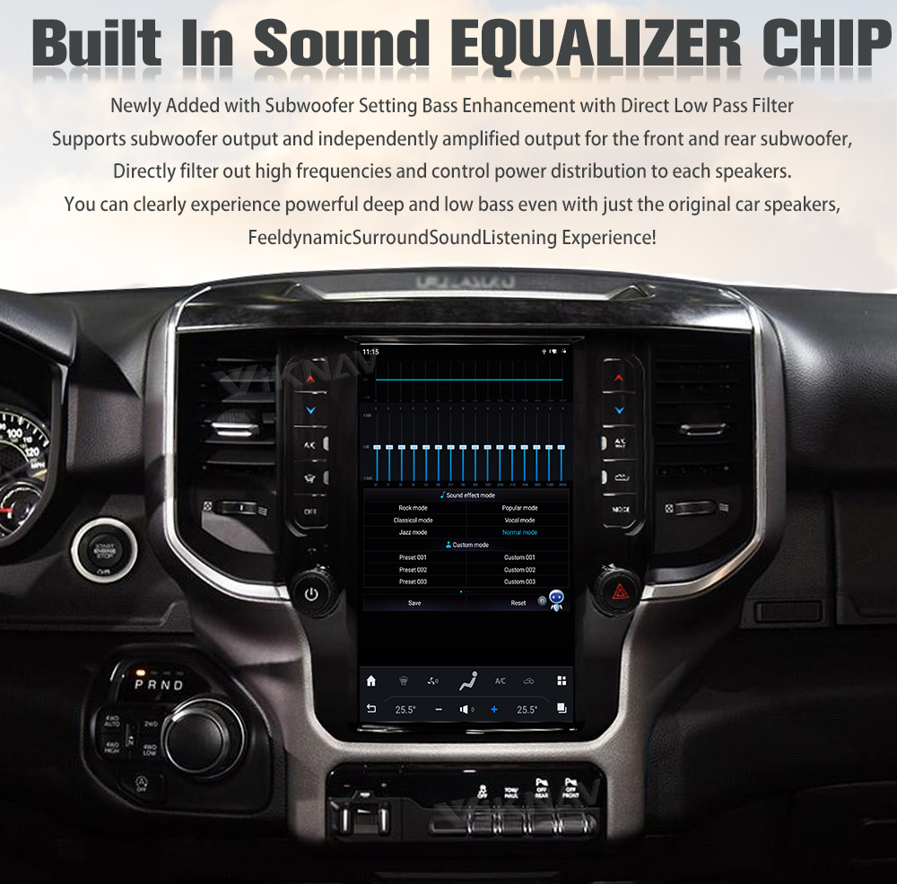 Viknav Car Radio For Dodge Ram (2020 2021 2022 2023) 11.8 Inch Android13 Auto Touch Screen GPS Head Unit Multimedia Play