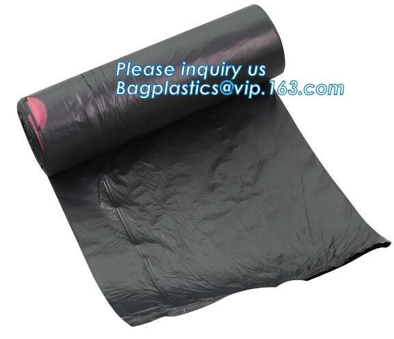 Tall Kitchen Drawstring Trash Bags,Reusable Trash Diaper Bag,gallon black drawstring, durable bin liners 1.2 mil, unscen