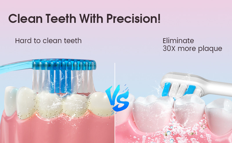 Professional Oral Health Electric Toothbrush DuPont Soft Bristled Brush Smart Vibrator Sonic Electric Toothbrush
