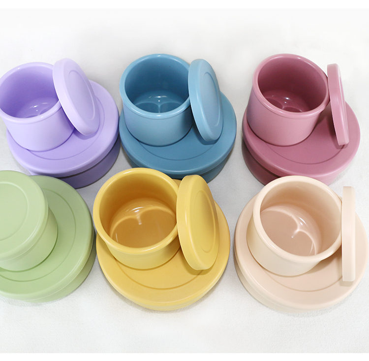 BPA Free Silicone Bowl Set , Silicone Bento Boxes With Customized Logo