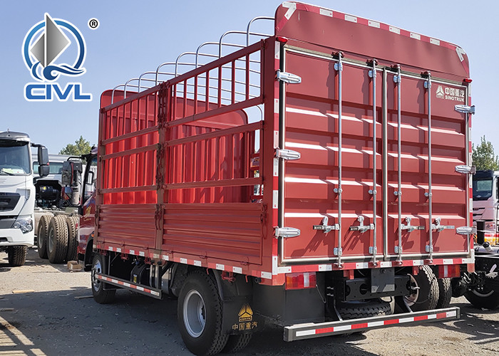 SINOTRUK Cummins Engine 8Ton Euro4 HOWO Light Fences Cargo Trucks