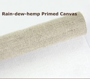 China Acid Free 480gsm Art Medium Texture Rain Dew Linen Primed Canvas For Oil Painting on sale