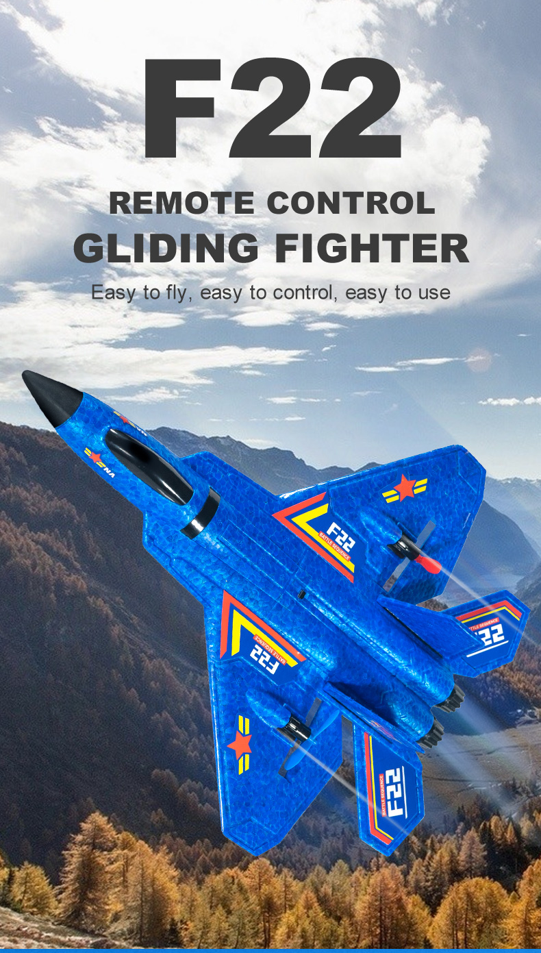 F22 2.4g 2.5ch Waterproof Foam Airplane Aeroplane Toy R4s Rcm Jet Fighter Glider Avion Remote Control Aerodone Aircraft Rc Plane