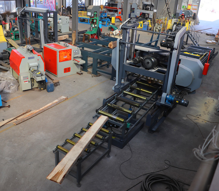 Large Log Hydraulic Bandsaw Mill Lumber Automatic Horizontal Band Saw